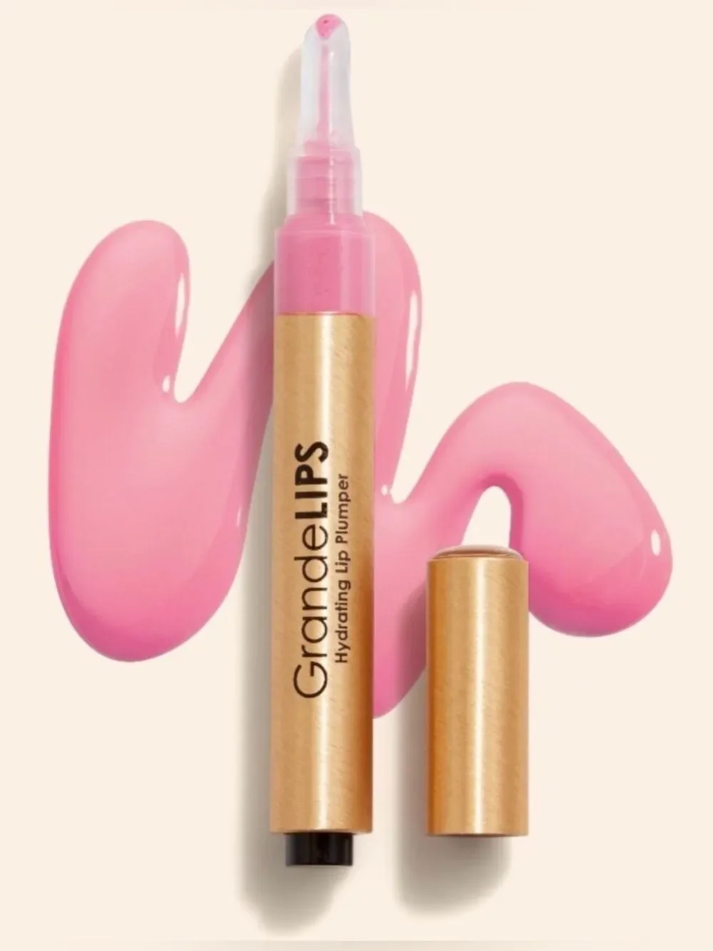 Grande Cosmetics GrandeLIPS Hydrating Lip Plumper, Gloss Finish Color Pale Rose